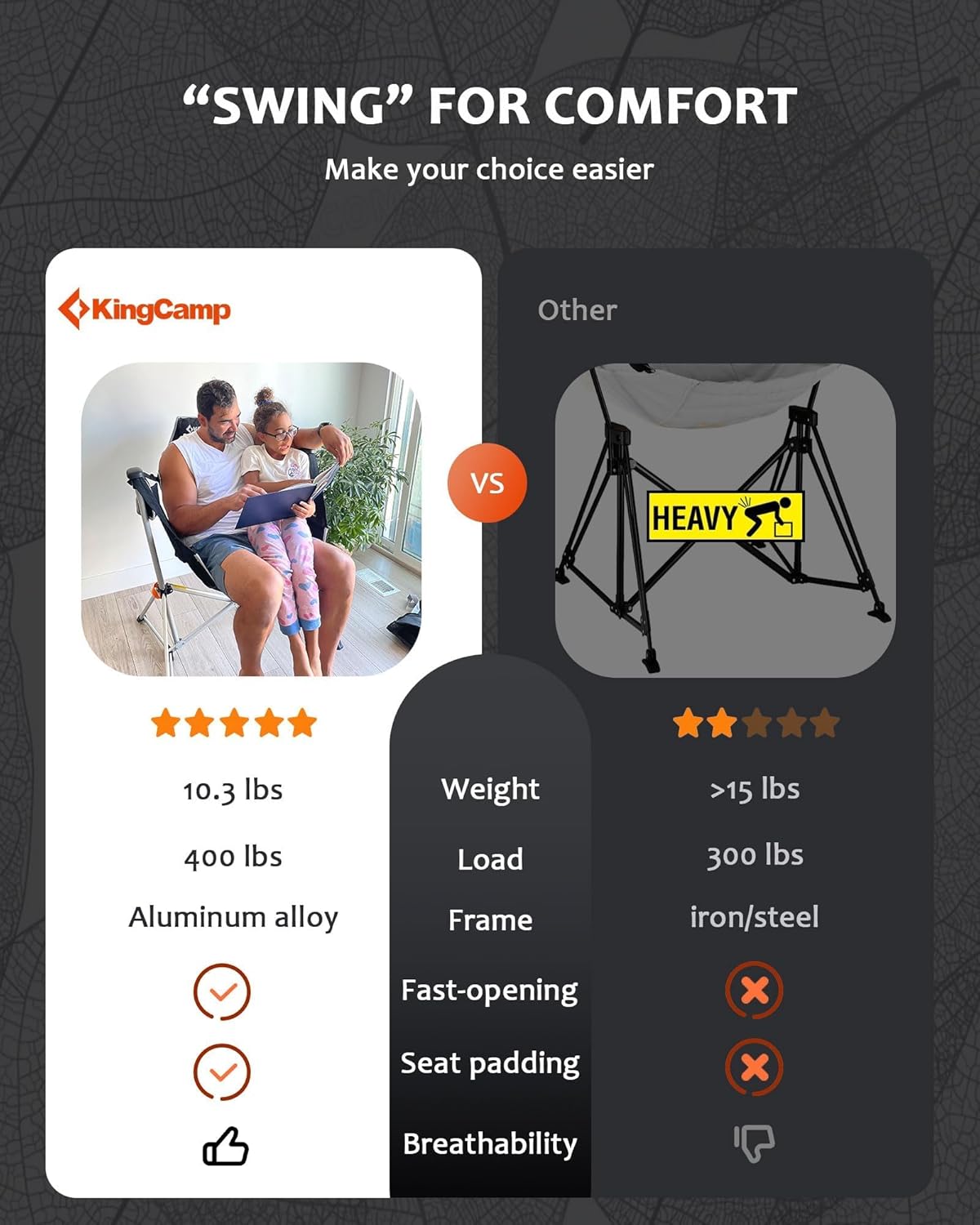 “Hammock Chair with Footrest”