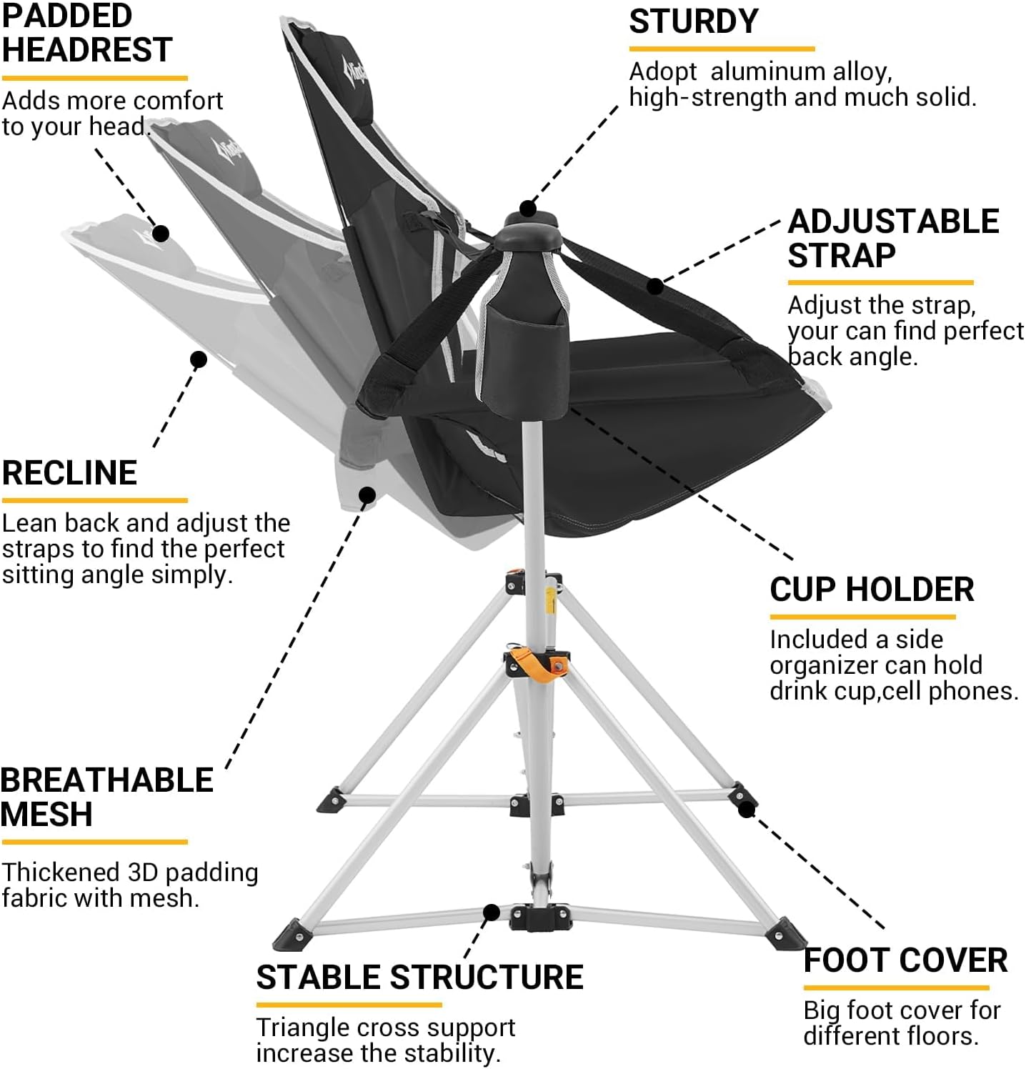 “Hammock Chair with Footrest”