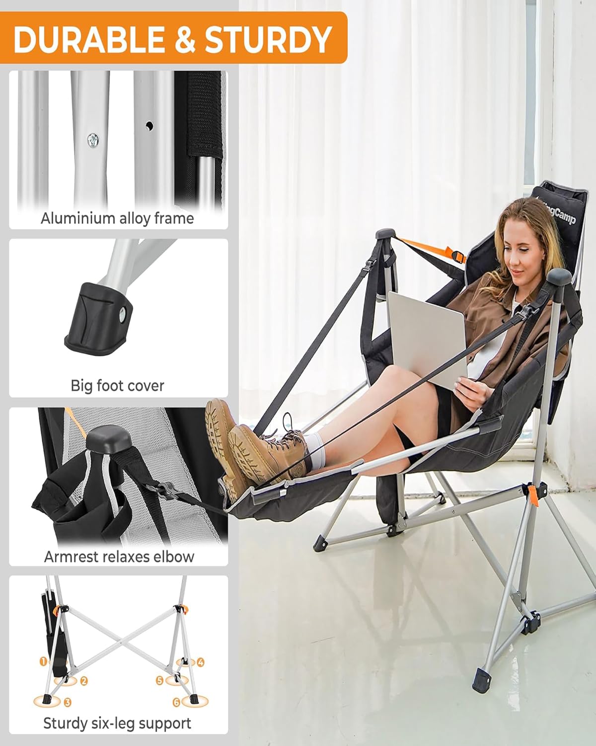 “Hammock Chair with Footrest”
